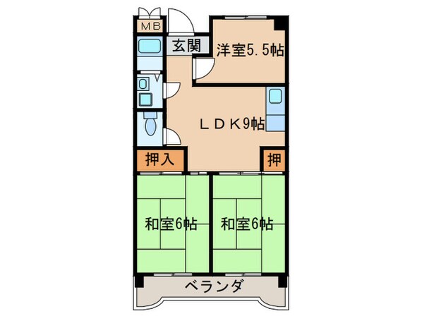 第２みなせハイツの物件間取画像